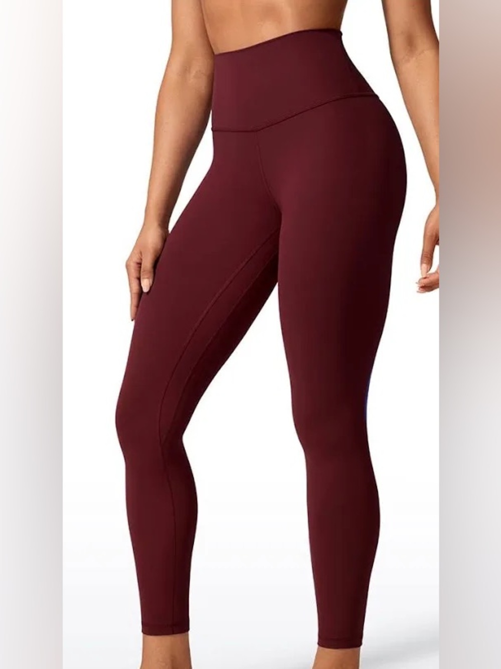 CRZ YOGA Red Merlot Butterluxe Leggings with Pockets 25" | M
